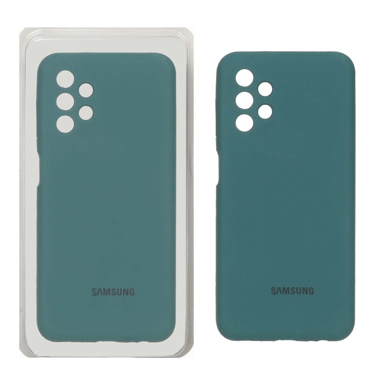 قاب سیلیکونی پاک کنی محافظ لنزدار اورجینال Samsung A13-4G - سبز (پک اصلی)